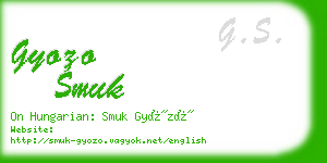 gyozo smuk business card